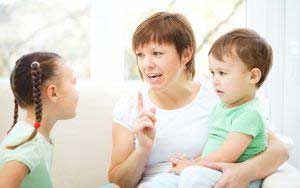 woman with young boy and girl